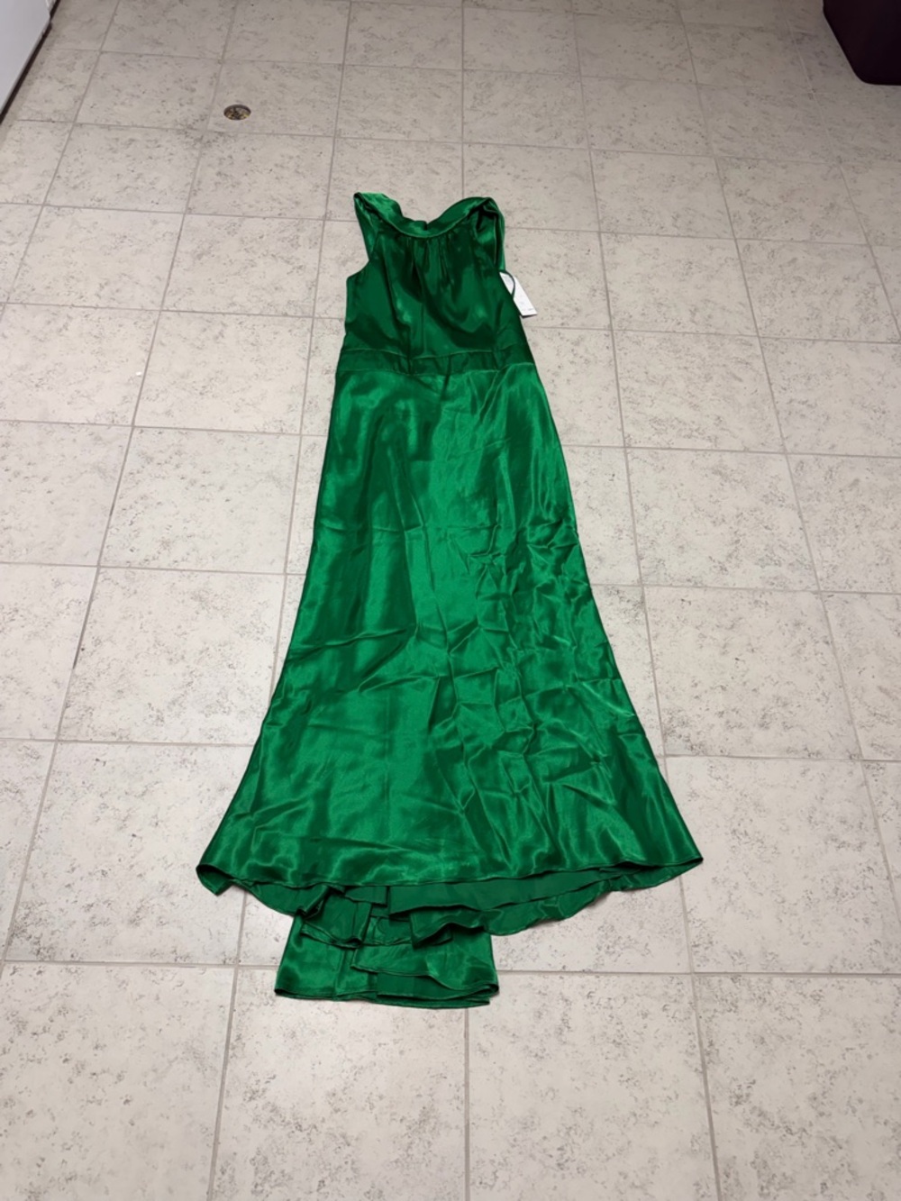 NWT Bari Jay Emerald Green Bridesmaid Dress Style 774 Size 8 formal Maxi
